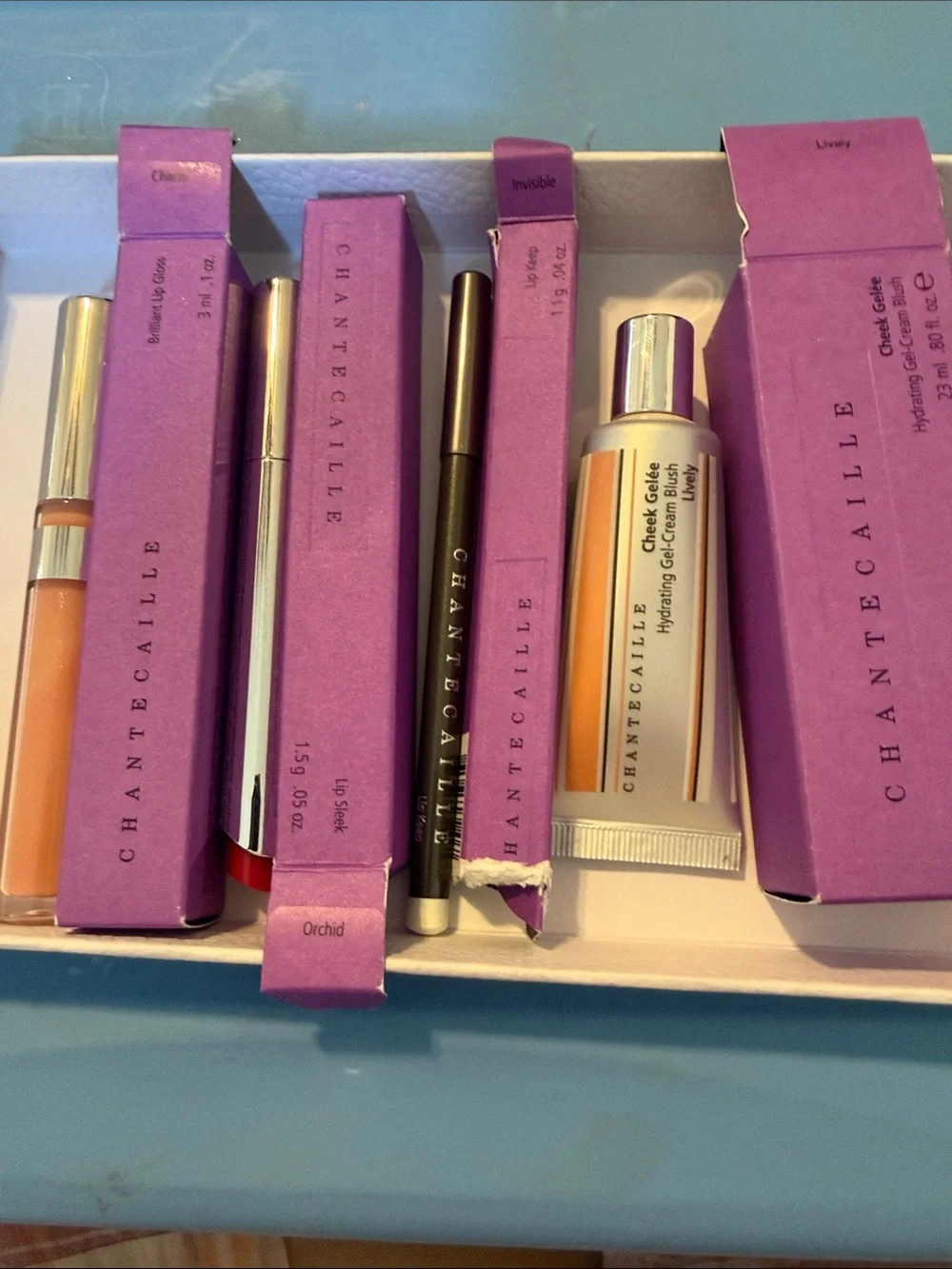 Chantecaille Lip Gloss & Cheek Gelee Set  & Lip Keep — Peach, Coral, Pink